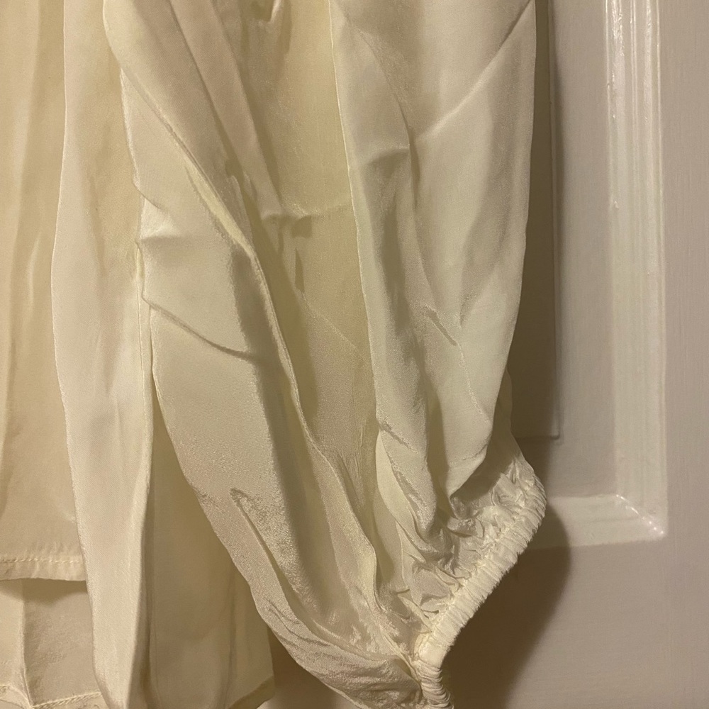 FARM Rio Women's Off White Lace Blouse Size M - Picture 11 of 12